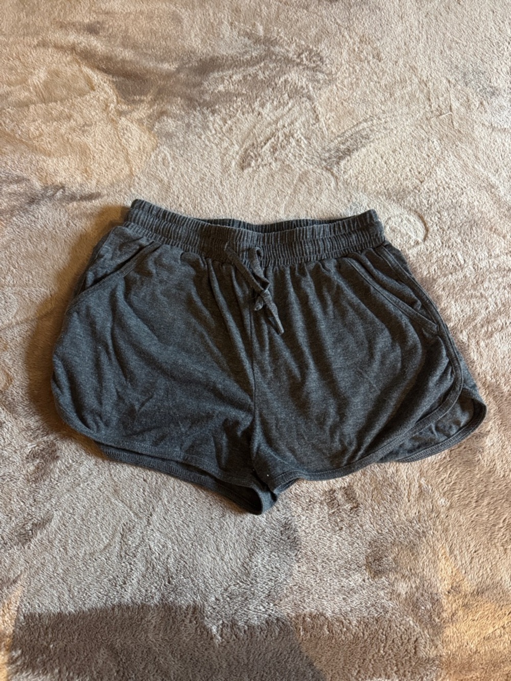 Women's Charcoal Athletic Drawstring Shorts